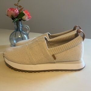 Toms Resident 2.0 Metallic Linen Stripe Slip-On Sneakers